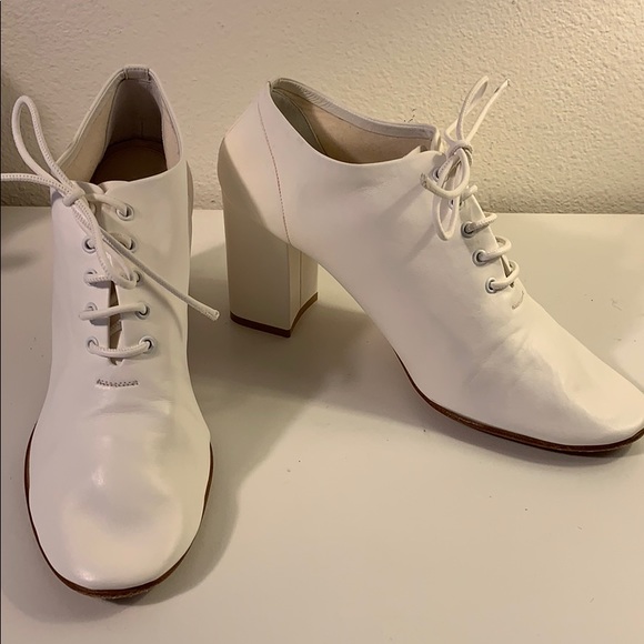 celine white booties